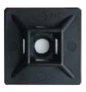 19x19mm Siyah Yapışkanlı Kroşe HW-3AB (100 adet)