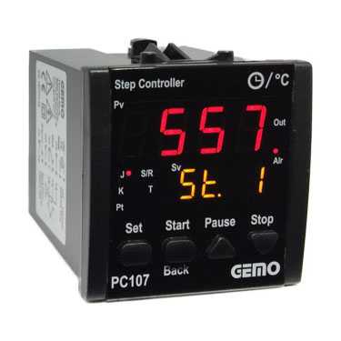 PC107-230VAC-R 230VAC PID Sıcaklık Adım Kontrol Cihazı (Röle Çıkışlı) GEMO