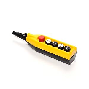 PV5E30B44 4 Butonlu 30mm Acil Stoplu Mekanik Kilitlemeli Yayl� �ift H�z Vin� Kumanda Kutusu EMAS