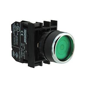 B100FY 22mm 1NA Kontakl� Kal�c� Start Butonu (Ye�il) EMAS