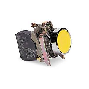 XB4BA51 22mm 1NA Kontakl� Yayl� Start Butonu (Sar�) SCHNEIDER
