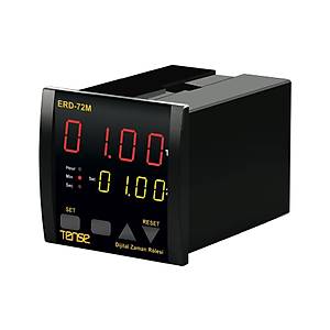 ERD-72M 8 Farkl� �al��ma Modlu 72x72mm Dijital Zaman R�lesi TENSE