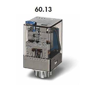 60.13 24VDC 10A 3CO (3PDT) Kontakl� 11 Pinli Genel Ama�l� G�� R�lesi FINDER