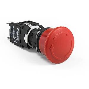 D200YE30K 16mm 1NK Kontakl� Mantar Kal�c� Acil Stop Butonu EMAS