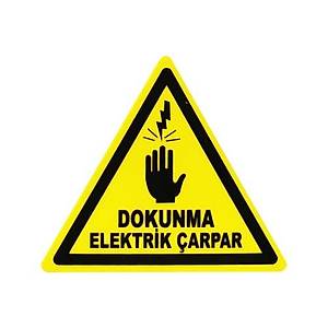 91mm Yap��kanl� Dokunma Elektrik �arpar ��areti (Sticker)