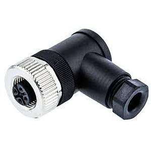 M12 4 Pinli 90 Derece Konnekt�r XZCC12FCM40B TELEMECANIQUE