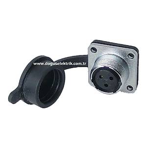 3 Pinli Makine Di�i Metal Konnekt�r P16F-3B MAOJWEI