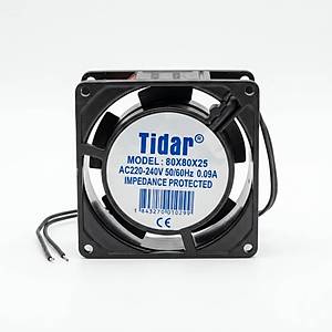80x80x25mm 220VAC Kare Fan TIDAR