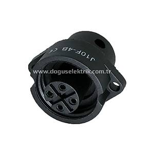 4 Pinli Makine Di�i Konnekt�r IP67 J10F-4B MAOJWEI