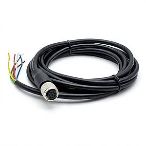 E12T-N8F3 M12 8 Pinli D�z Konnekt�rl� 3mt Sens�r Kablosu