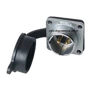 2 Pinli Makine Erkek Metal Konnekt�r P20-2B MAOJWEI