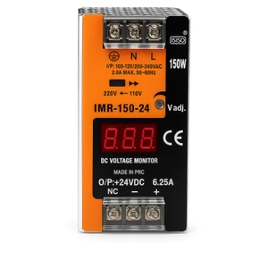 IMR-150-24 Mini G�stergeli 24V 6,25A Ray Tipi G�� Kayna�� ISISO