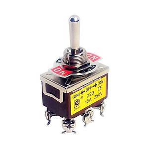 IC-160 ON-OFF-ON Yaylı Toggle Switch (6P) DAIER