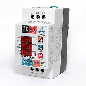 TDK-30 30A Trifaze Dalg�� Kontrol R�lesi TENSE