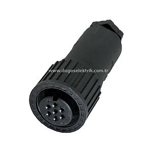 7 Pinli Seyyar Di�i Konnekt�r IP67 J12-7A MAOJWEI
