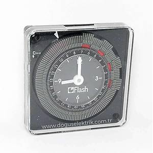 16001 24 Saat Mekanik Zaman Saati FLASH