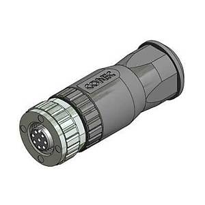 M12 8 Pinli D�z Tip Di�i Sens�r Konnekt�r� 43-00130 CONEC