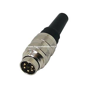 5 Pinli Seyyar Erkek Metal Konnekt�r J09F-5A MAOJWEI