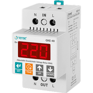 GKE-40 Monofaze A��r� ve D���k Gerilim Kontrol R�lesi TENSE