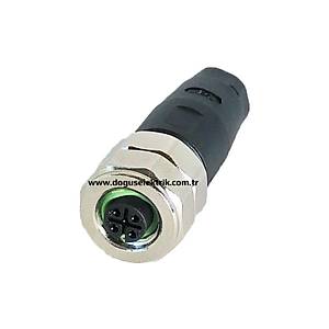 M12 5 Pinli Seyyar D�z Di�i Konnekt�r M12PG-5A MAOJWEI