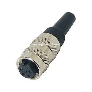 4 Pinli Seyyar Di�i Metal Konnekt�r J09-4A MAOJWEI