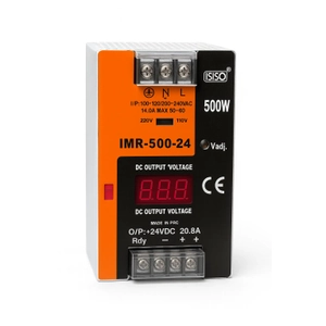 IMR-500-24 Mini G�stergeli 24V 21A Ray Tipi G�� Kayna�� ISISO