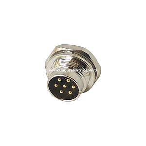 7 Pinli Makine Erkek Metal Konnekt�r J09-7B1 MAOJWEI