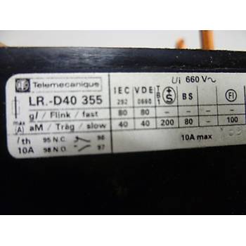 LR1D40355A65 30-40A Kontaktör Üzerine Geçme Termik Röle SCHNEIDER