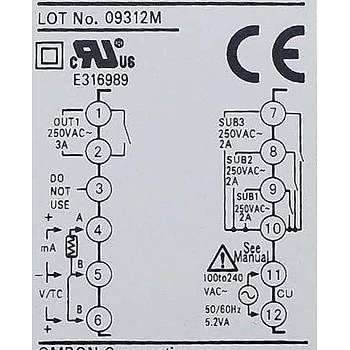 E5CC-RX3A5M-000 100-240VAC Dijital PID Termostat OMRON