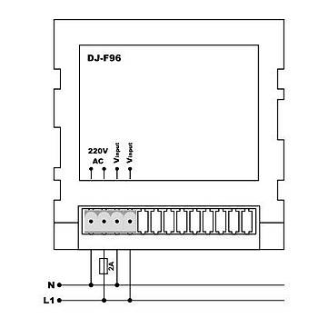 DJ-F96 96x96mm Dijital Frekansmetre TENSE