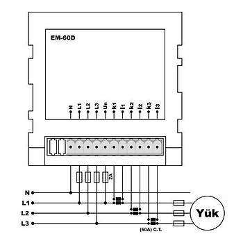 EM-60D Multimetre (CT-120, Pano Tipi) TENSE