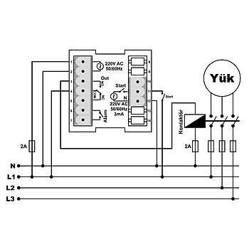 ERD-48 Fonksiyonel 48x48mm Dijital Zaman Rlesi TENSE