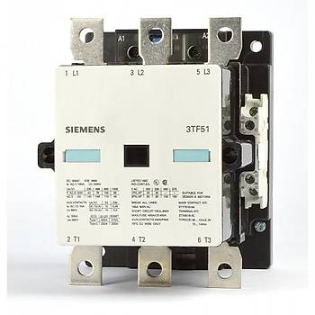 3TF51 22-0AP0 140A (75 KW) 230VAC Bobinli 2NO+2NC Trifaze Güç Kontaktörü SIEMENS
