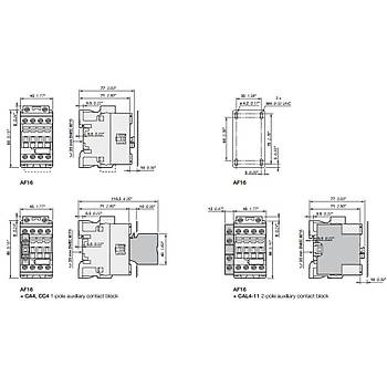 AF09-30-10-13 9A (4 KW) 100-250V AC/DC Bobinli Trifaze Güç Kontaktörü ABB