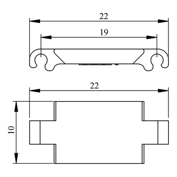 15x15mm Hareketli Kablo Ta��ma Kanal� Kapama Par�as� HKP015015ZKA EMAS