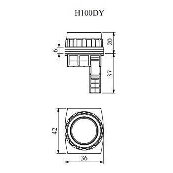 H200DK 30mm 1NK Kontakl� Yayl� Stop Butonu (K�rm�z�) EMAS