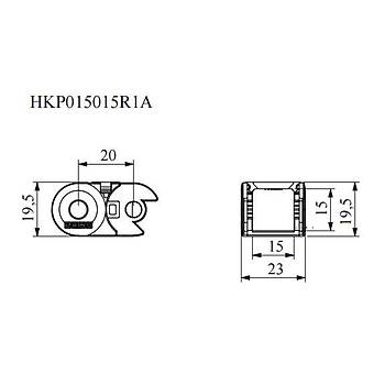 15x15mm Hareketli Kablo Tama Kanal HKP015015R1A EMAS