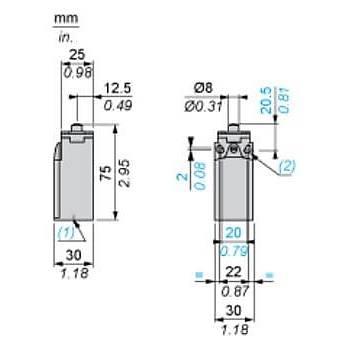 XCKN2110P20 Pimli Limit Switch TELEMECANIQUE