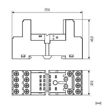 PT78740 2/4 Kontakl Rle Soketi SCHRACK