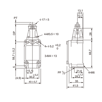 CWLD2 Metal Makaral Limit Switch CNTD