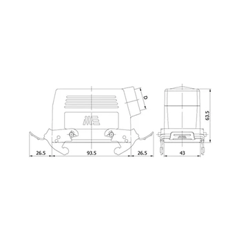403035S 16x16A Uzatma Prizi (Yan Giri�li) METE ENERJ�