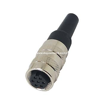 7 Pinli Seyyar Dii Metal Konnektr J09-7A MAOJWEI