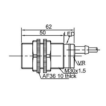 CR30TSCF10DNR M30 10mm NPN NO/NC Kapasitif Sensr LANBAO