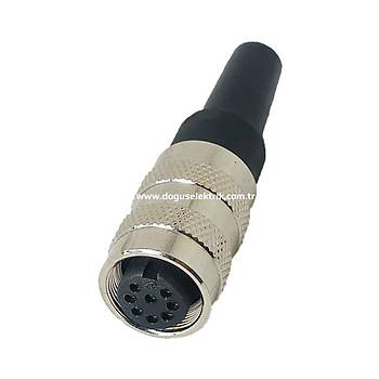8 Pinli Seyyar Dii Metal Konnektr J09-8A MAOJWEI