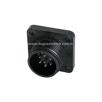 7 Pinli Makine Erkek Konnektr IP67 J12-7B MAOJWEI