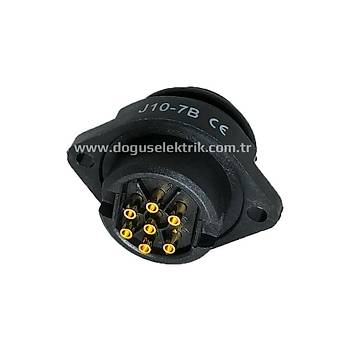 7 Pinli Makine Erkek Konnektr IP67 J10-7B MAOJWEI