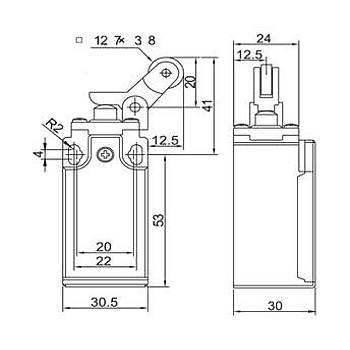 GLS-127 Metal Makaral Tek Ynl Limit Switch GWEST