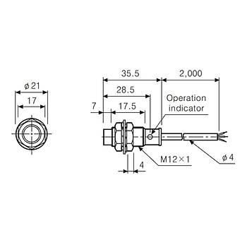 PRT12-4DO M12 24VDC 4mm NA Endktif Sensr AUTONICS