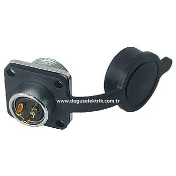 3 Pinli Makine Dii Metal Konnektr P16F-3B MAOJWEI