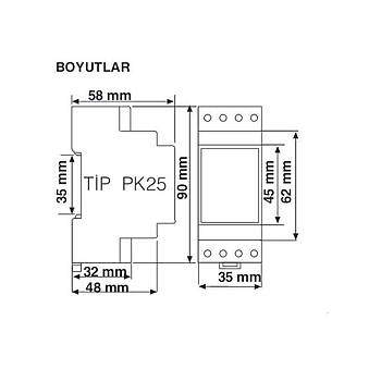 MCB-50T Dijital Zaman Saati (Paydos Saatleri iin Zaman Rlesi) ENTES